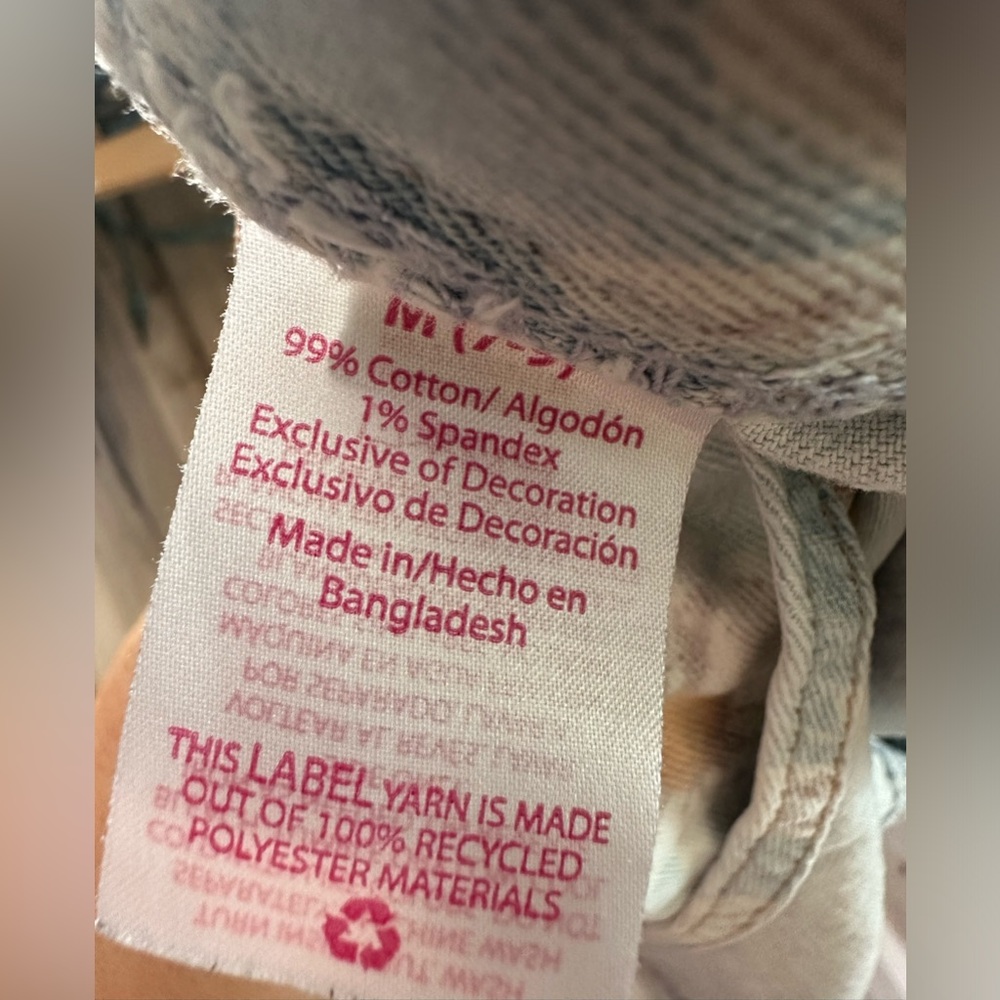 No Boundaries Light Blue Floral Denim Overalls - Picture 3 of 5